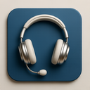 icon_communication_headphones_metallic icon preview