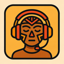 icon_communication_headphones_tribal icon preview