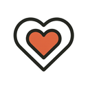icon_communication_heart_asymmetrical icon preview