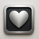 icon_communication_heart_metallic icon preview