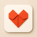 icon_communication_heart_origami icon preview