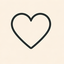 icon_communication_heart_thin icon preview