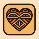 icon_communication_heart_tribal icon preview