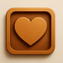 icon_communication_heart_wooden icon preview