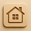 icon_communication_house_embossed icon preview