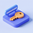 icon_communication_key_3d_isometric icon preview