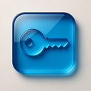 icon_communication_key_glassy icon preview