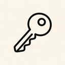 icon_communication_key_minimal_outline icon preview