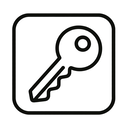 icon_communication_key_outline icon preview