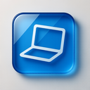 icon_communication_laptop_glassy icon preview