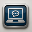 icon_communication_laptop_metallic icon preview