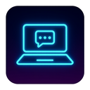 icon_communication_laptop_neon icon preview