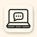 icon_communication_laptop_rounded icon preview