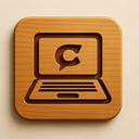 icon_communication_laptop_wooden icon preview