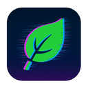 icon_communication_leaf_digital_glitch icon preview