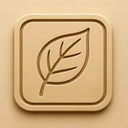 icon_communication_leaf_embossed icon preview