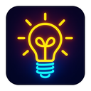 icon_communication_light_bulb_neon icon preview