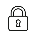 icon_communication_lock_minimal_outline icon preview