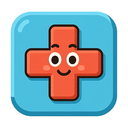 icon_communication_medical_cross_cartoon icon preview
