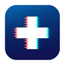 icon_communication_medical_cross_digital_glitch icon preview