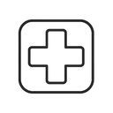 icon_communication_medical_cross_minimal_outline icon preview