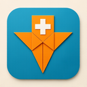 icon_communication_medical_cross_origami icon preview