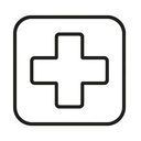 icon_communication_medical_cross_outline icon preview