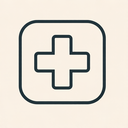 icon_communication_medical_cross_thin icon preview