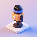 icon_communication_microphone_3d_isometric icon preview