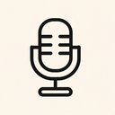 icon_communication_microphone_line_art icon preview