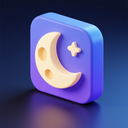 icon_communication_moon_3d_isometric icon preview