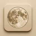 icon_communication_moon_embossed icon preview