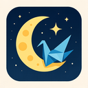 icon_communication_moon_origami icon preview
