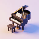 icon_communication_piano_3d_isometric icon preview