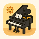 icon_communication_piano_cartoon icon preview