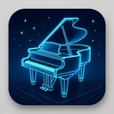 icon_communication_piano_futuristic icon preview