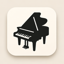 icon_communication_piano_minimalist icon preview