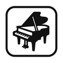icon_communication_piano_monochrome icon preview