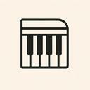 icon_communication_piano_thin icon preview
