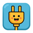 icon_communication_plug_cartoon icon preview