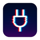 icon_communication_plug_digital_glitch icon preview