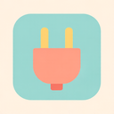 icon_communication_plug_flat_pastel icon preview