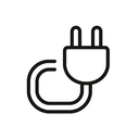 icon_communication_plug_line_art icon preview