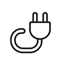 icon_communication_plug_minimal_outline icon preview