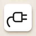 icon_communication_plug_minimalist icon preview