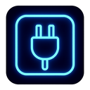 icon_communication_plug_neon icon preview