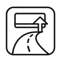 icon_communication_road_minimal_outline icon preview