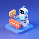 icon_communication_robot_3d_isometric icon preview