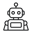 icon_communication_robot_minimal_outline icon preview