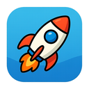 icon_communication_rocket_cartoon icon preview